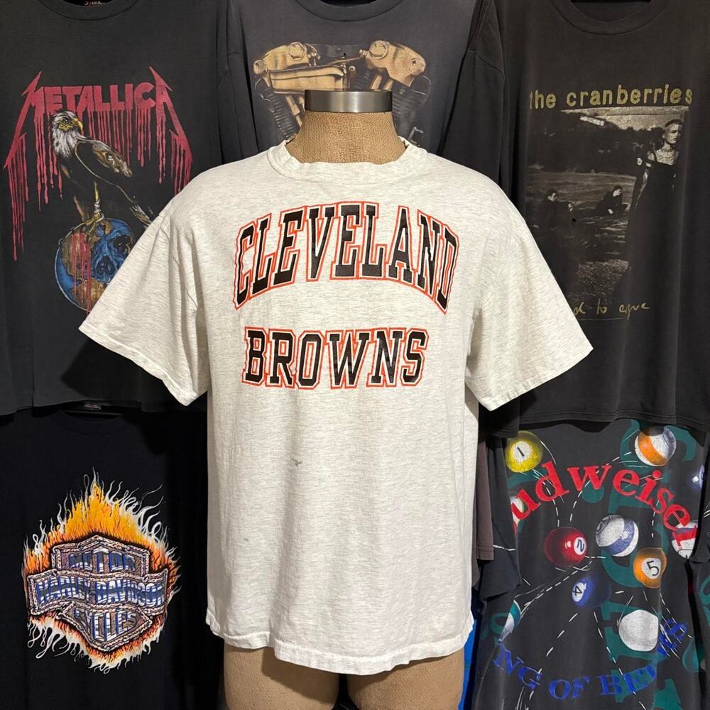 Vintage 1990s cleveland browns t shirt